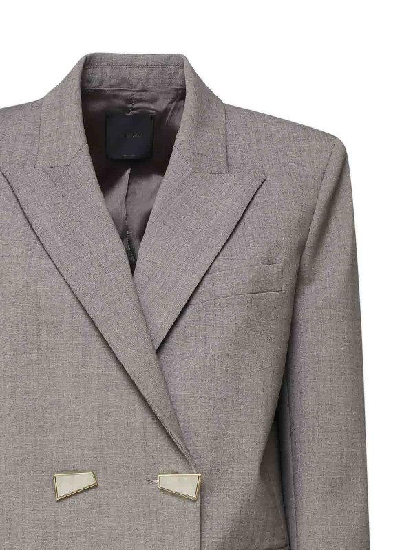 The Best Shops Pinko: giacche blazer - Blazer Con Bottoni Geometrici A Specchio