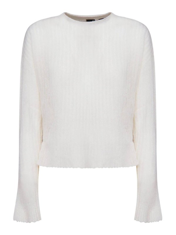 Pinko: Pull col rond - Pull Col Rond - Blanc