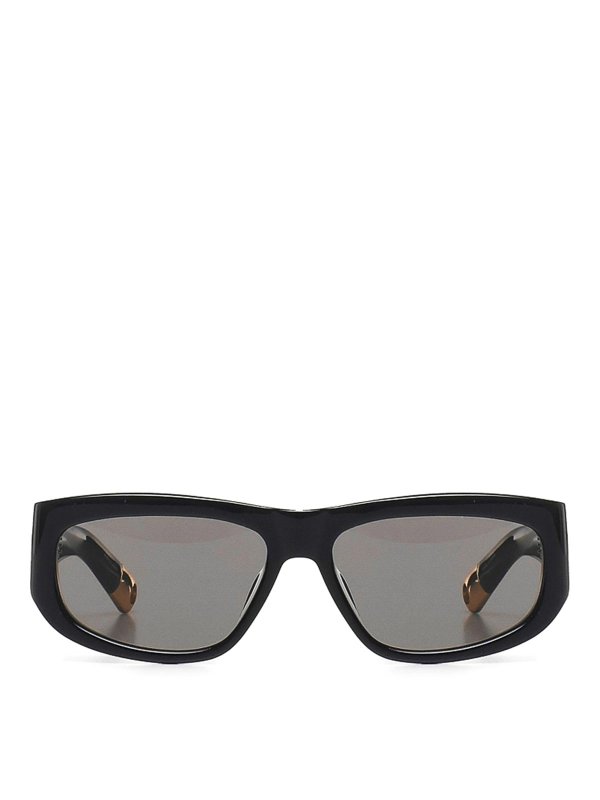 JACQUEMUS: Sonnenbrillen - Sonnenbrille - Schwarz