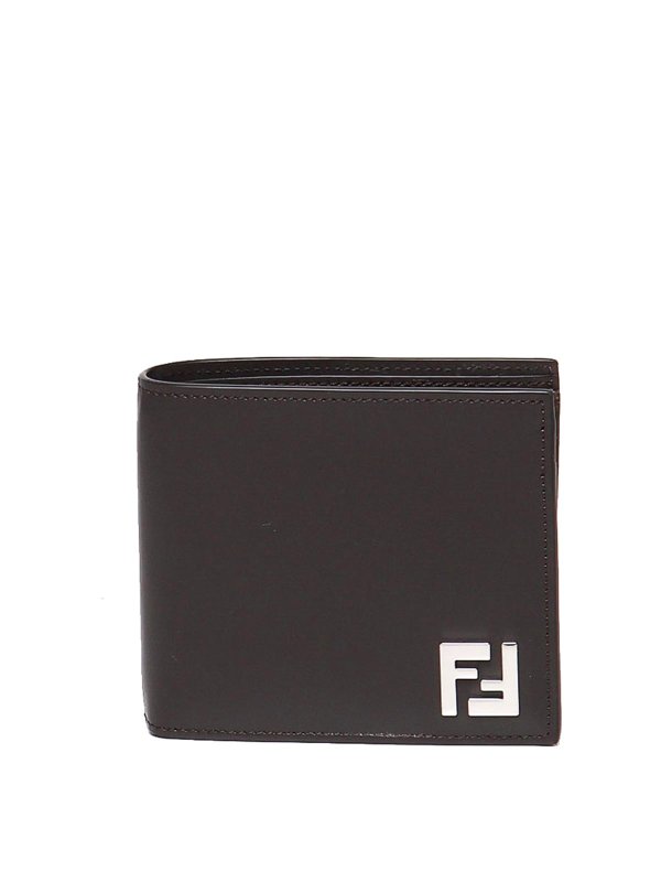 FENDI: wallets & purses - Ff Square Bi-Fold Wallet