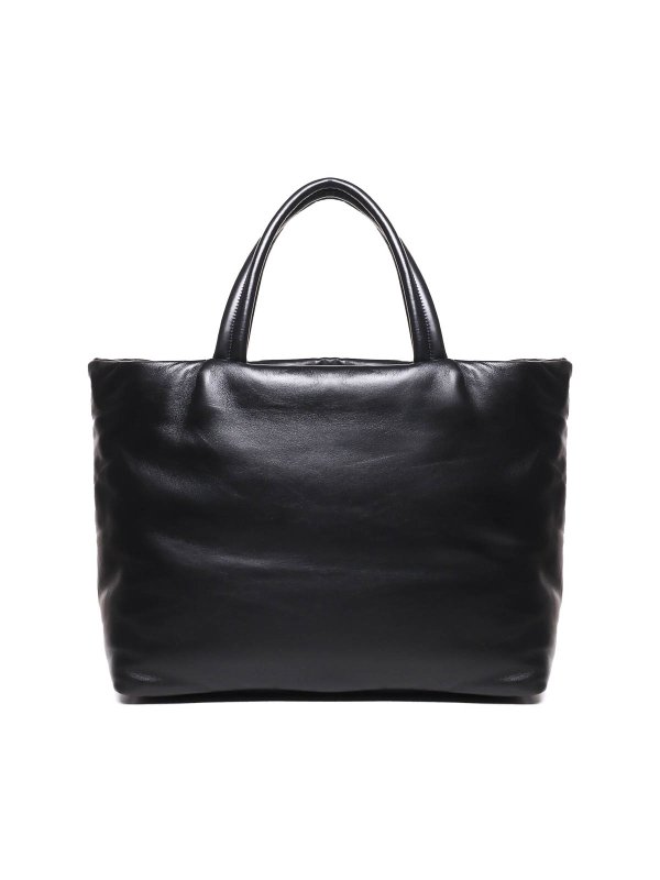 SAINT LAURENT: cross body bags online - Padded Leather Tote Bag