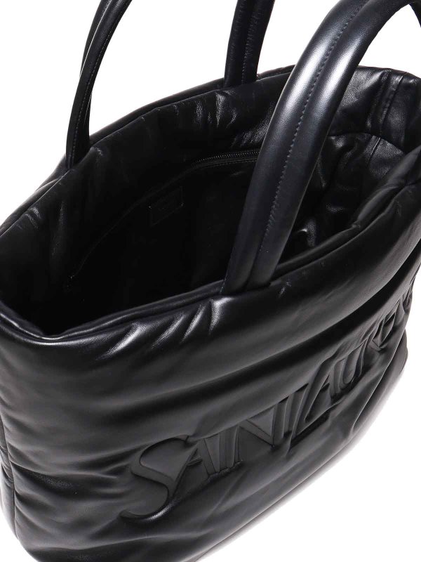 Padded Leather Tote Bag shop online: SAINT LAURENT