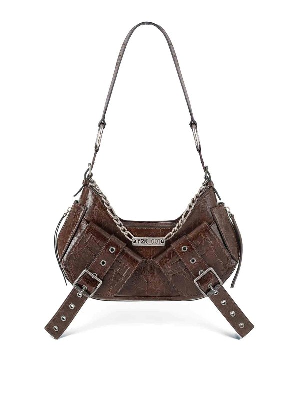 BIASIA: クロスボディバッグ - クロスボディバッグ - ブラウン