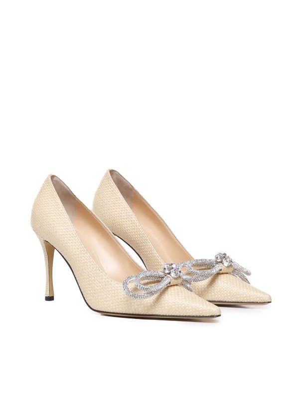 The Best Shops MACH & MACH: scarpe décolleté - Décolleté in rafia con cristalli