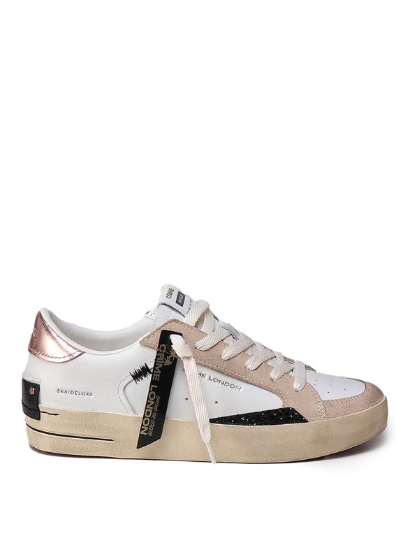 CRIME LONDON: sneakers - Scneaker in pelle Sk8