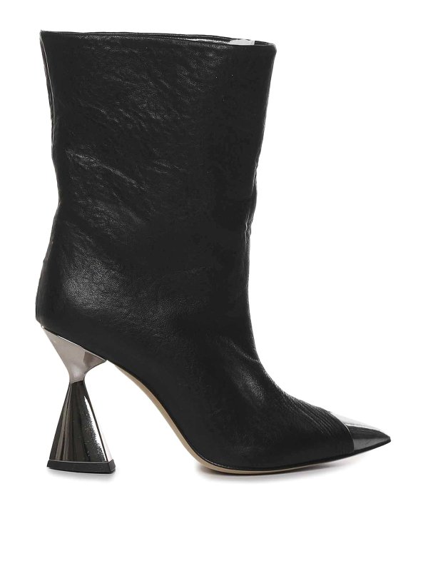ALCHIMIA: ankle boots - Ankle Boots With Contrasting Toe