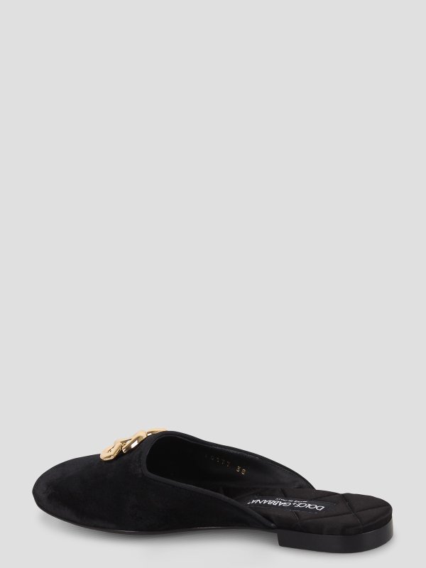 Slippers With Logo Plaque shop online: DOLCE & GABBANA
