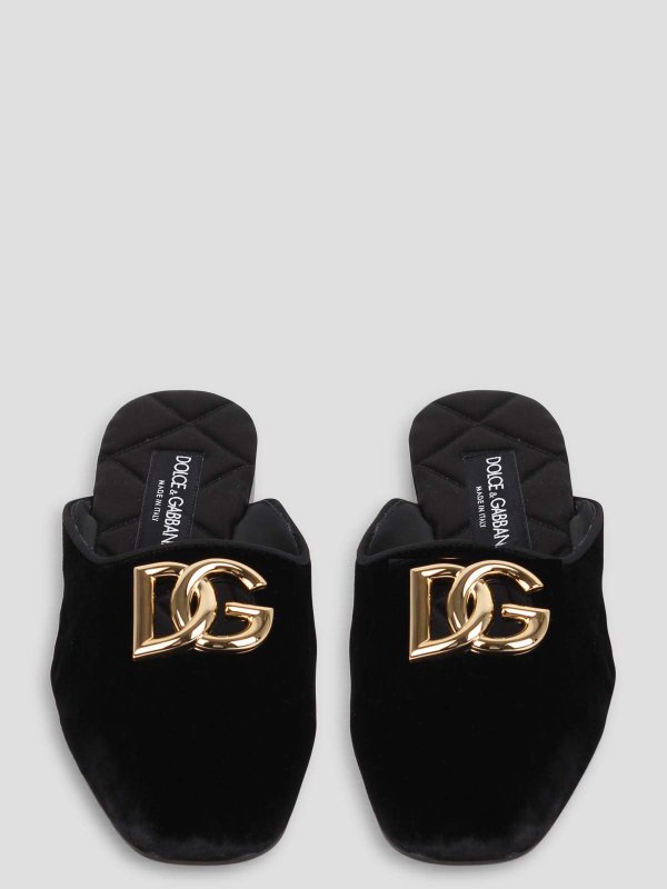 DOLCE & GABBANA buy online Slippers With Logo Plaque
