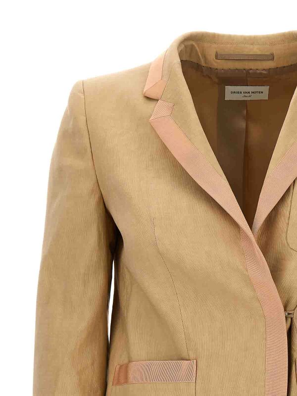 The Best Shops DRIES VAN NOTEN: Blazer - Blazer - Beige