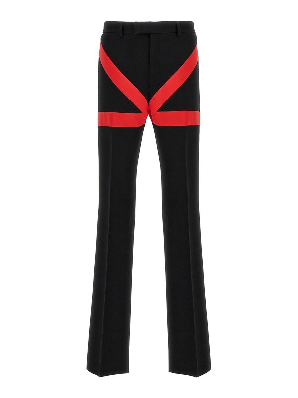 FERRAGAMO: casual trousers - Contrast Insert Pants