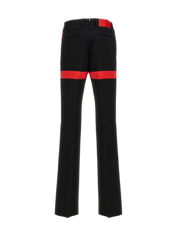 FERRAGAMO: casual trousers online - Contrast Insert Pants