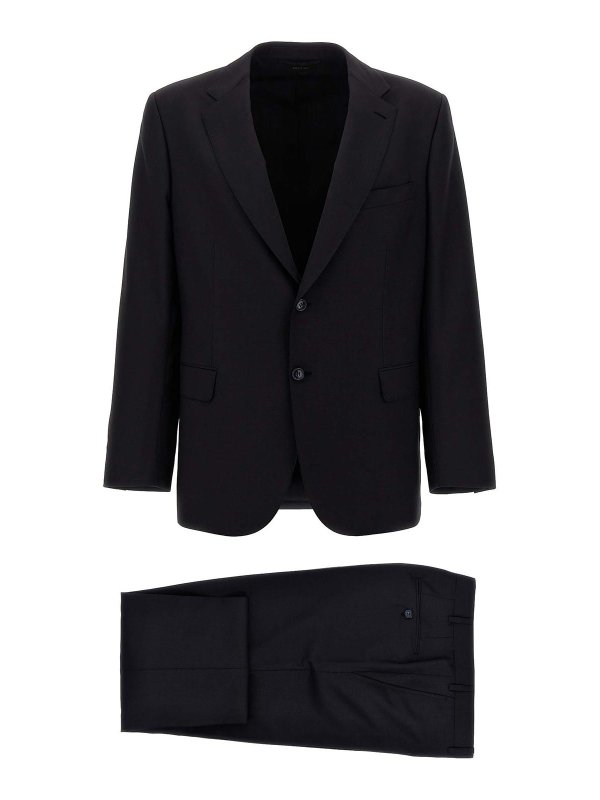 BRIONI: フォーマルスーツ - 膝丈ドレス - ブルー