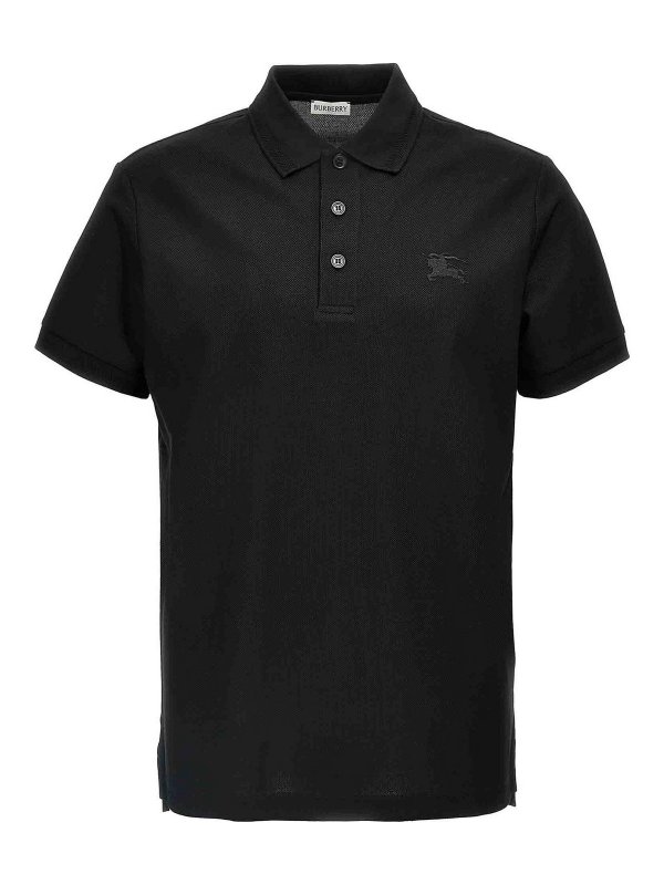 BURBERRY: polo shirts - Logo Embroidery Polo Shirt
