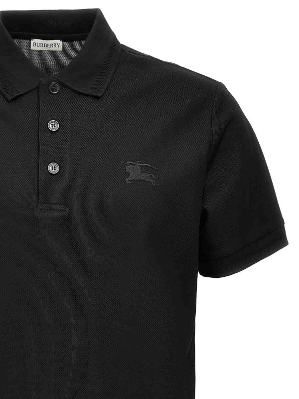 The Best Shops BURBERRY: polo shirts - Logo Embroidery Polo Shirt
