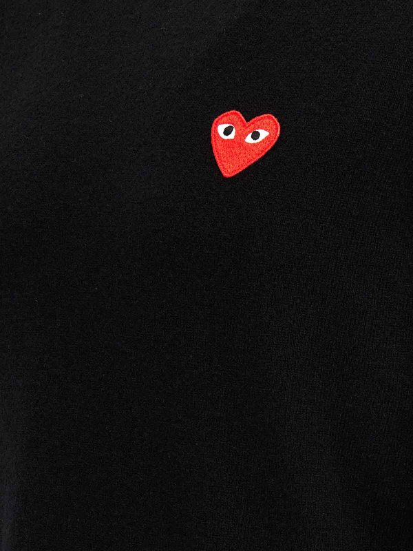クルーネック - 黒 shop online: Comme des Garçons Play