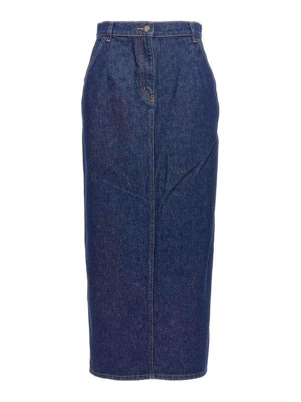 MAGDA BUTRYM: Knee length skirts & Midi - Denim Skirt