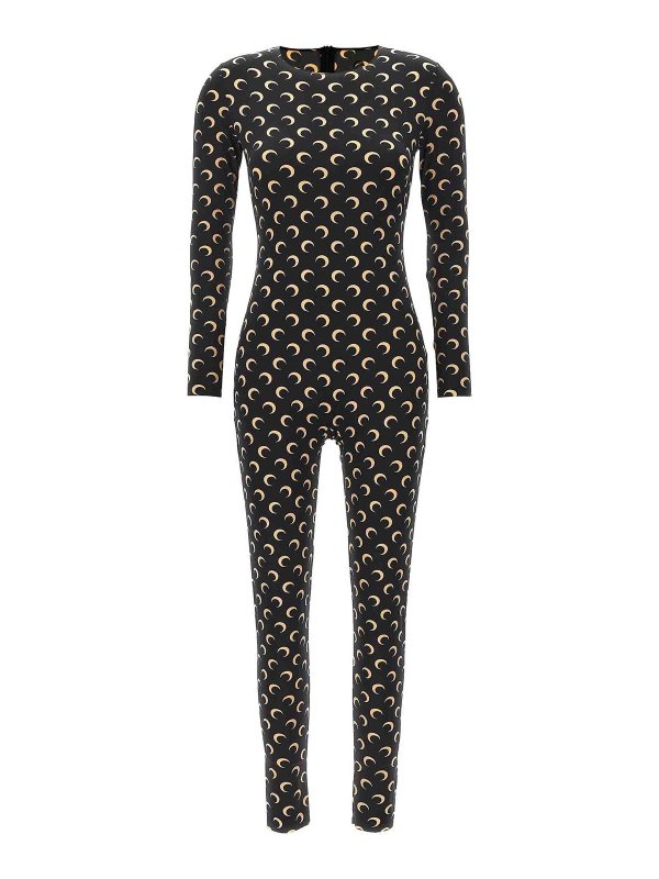 MARINE SERRE: クルーネック - クルーネック - 黒