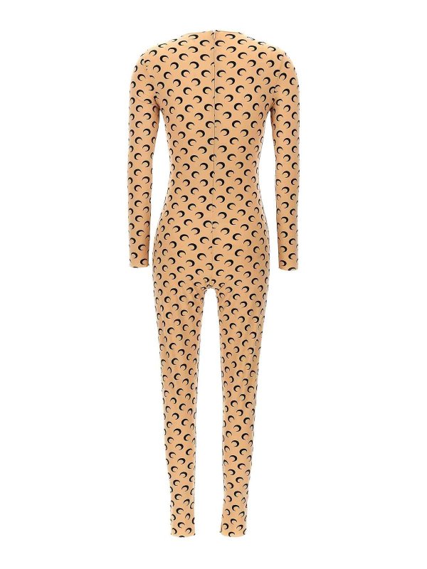 MARINE SERRE: crew necks online - Moon Printed Catsuit