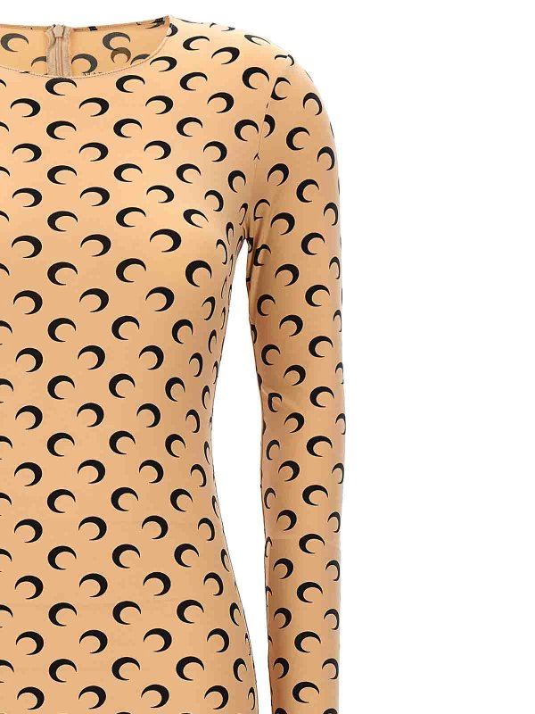 The Best Shops MARINE SERRE: crew necks - Moon Printed Catsuit