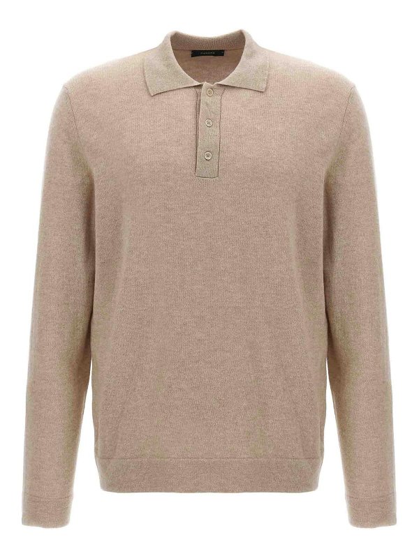 ZANONE: ポロシャツ - ポロシャツ - ベージュ