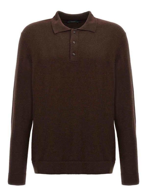 ZANONE: Poloshirts - Poloshirt - Braun