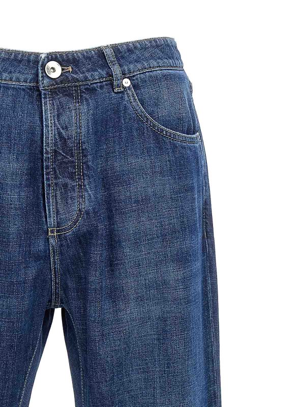 The Best Shops BRUNELLO CUCINELLI: Bootcut - Bootcut Jeans - Blau