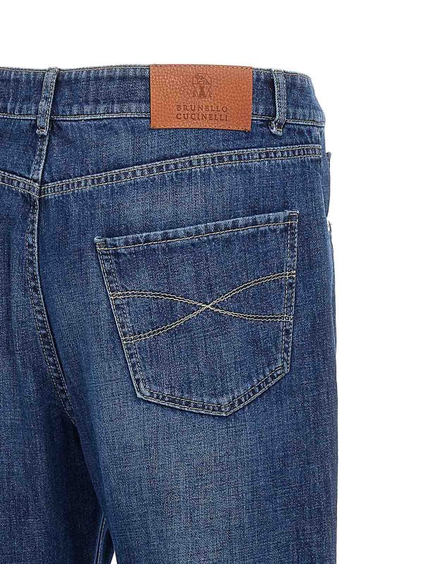 Bootcut Jeans - Blau shop online: BRUNELLO CUCINELLI