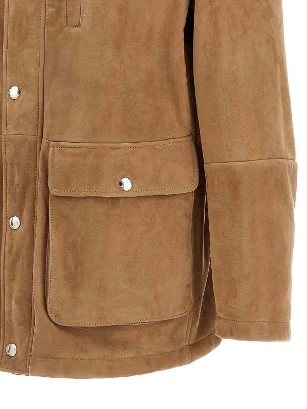 Single-Breasted Sheepskin Jacket shop online: BRUNELLO CUCINELLI