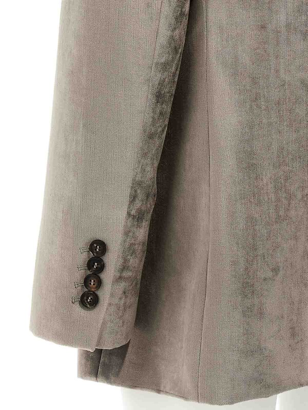 Single-Breasted Chenille Blazer shop online: BRUNELLO CUCINELLI