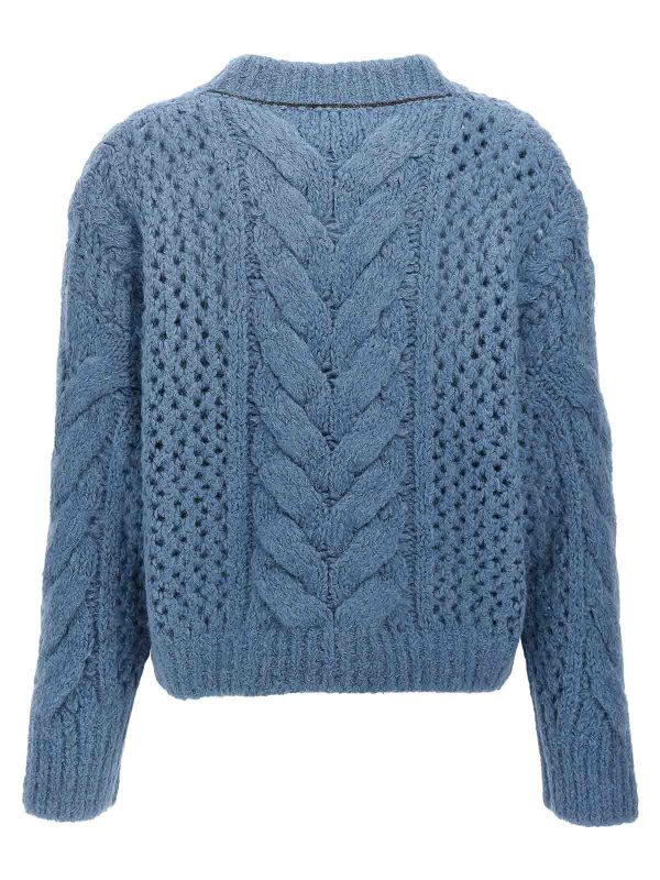 BRUNELLO CUCINELLI: Cardigans online - Cardigan - Hellblau