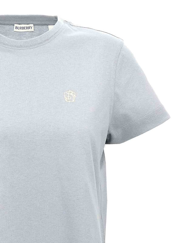 The Best Shops BURBERRY: t-shirt - T-shirt con ricamo logo
