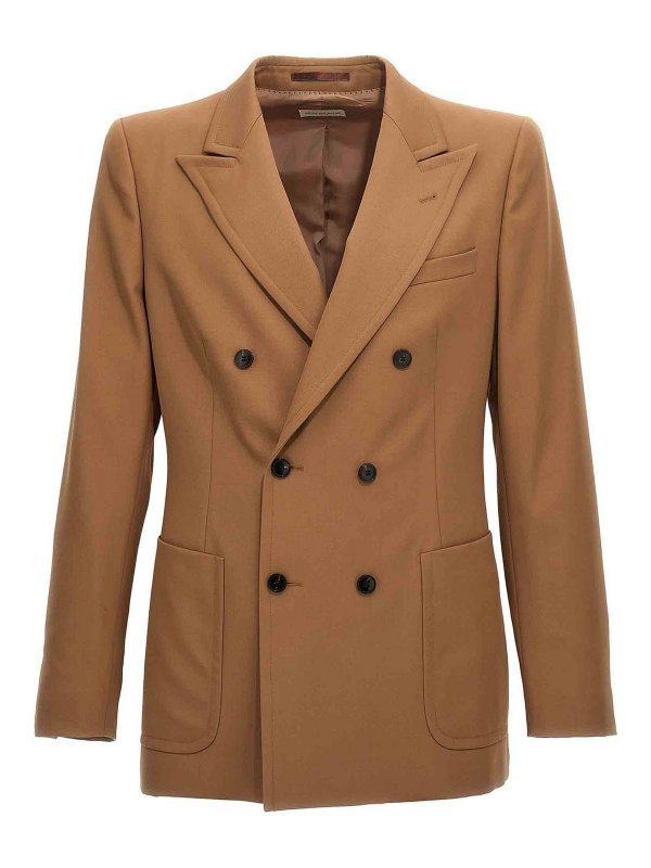 DRIES VAN NOTEN: Vestes de costume - Blazer - Beige