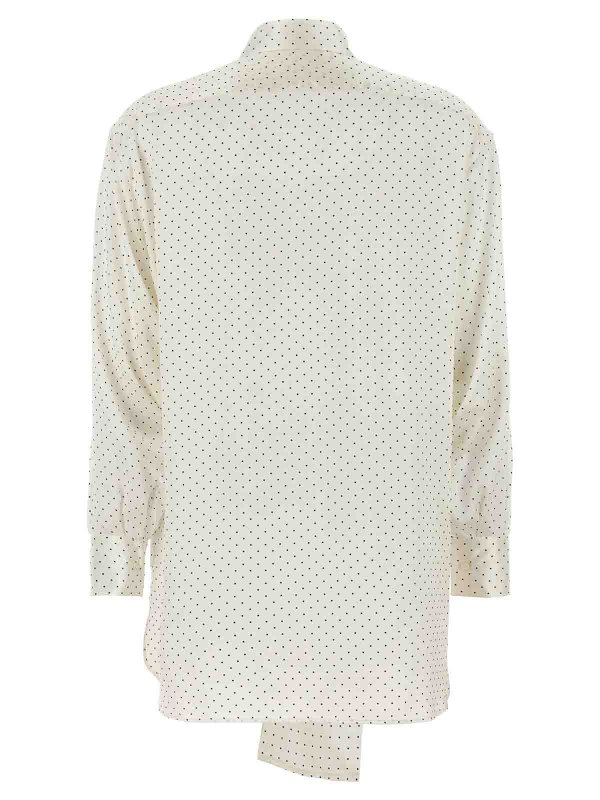 ERMANNO SCERVINO: shirts online - Polka Dot Shirt Flower Brooch