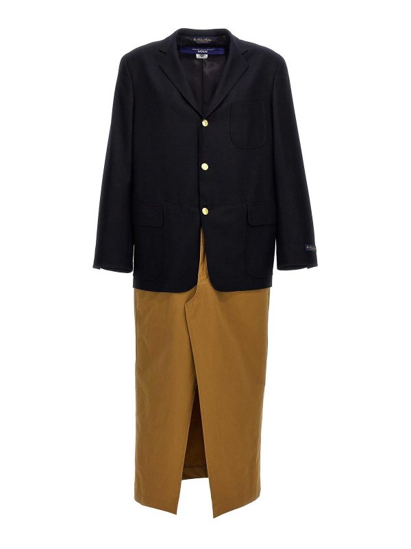 JUNYA WATANABE: cappotti corti - Cappotto Monopetto Bimateriale