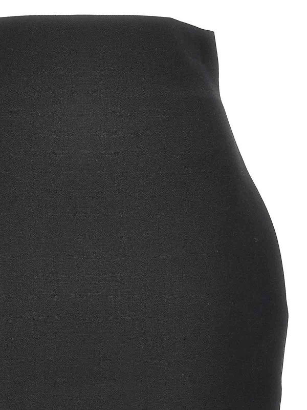 The Best Shops RICK OWENS: ニーレングススカート＆ミディ丈 - 膝丈/ミディスカート - 黒