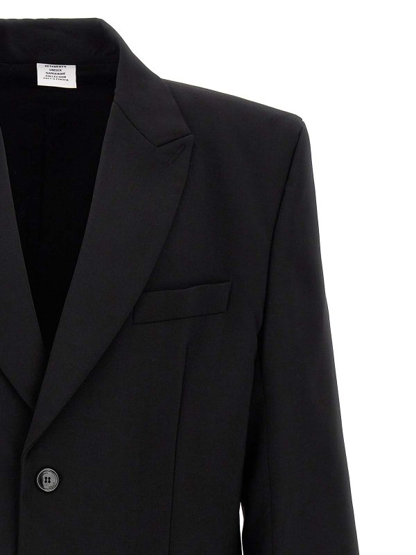 The Best Shops VETEMENTS: giacche blazer - Blazer con logo ricamato