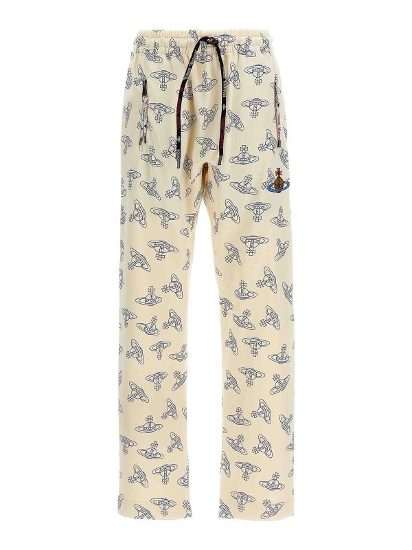 VIVIENNE WESTWOOD: tracksuit bottoms - Logo Print Joggers