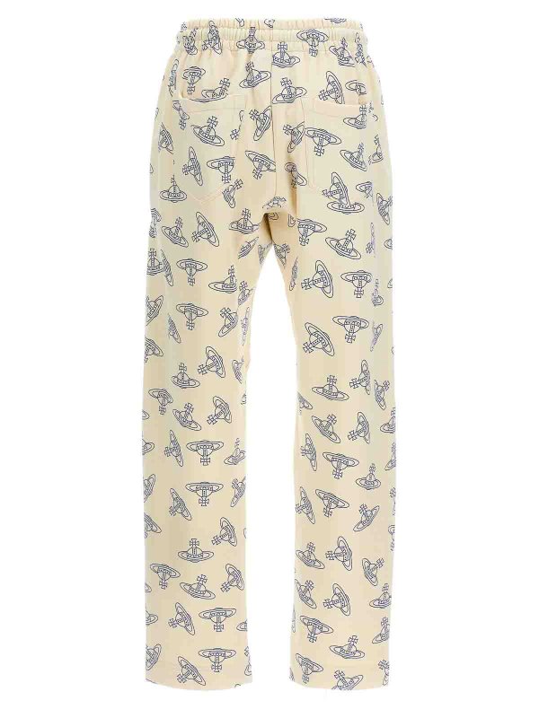 VIVIENNE WESTWOOD: tracksuit bottoms online - Logo Print Joggers