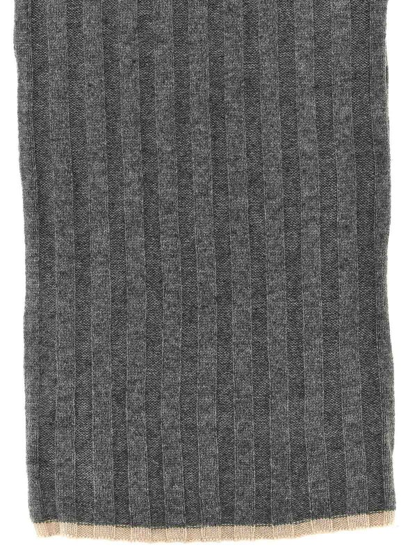 BRUNELLO CUCINELLI: scarves online - Ribbed Scarf