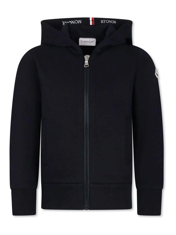 MONCLER: Sweatshirts & Sweaters - Zipped Sweatshirt With Hood