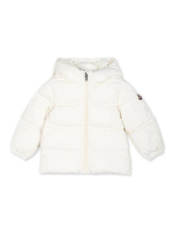 MONCLER: ダウン・ハイテクジャケット - ダウンジャケット - 白