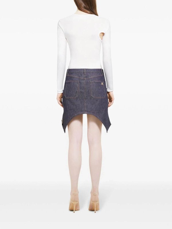 Courreges: Mini jupes online - Jupe Midi - Gris