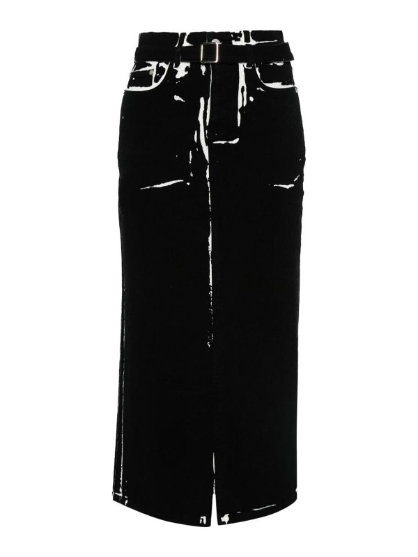 Proenza Schouler: ニーレングススカート＆ミディ丈 - 膝丈/ミディスカート - 黒