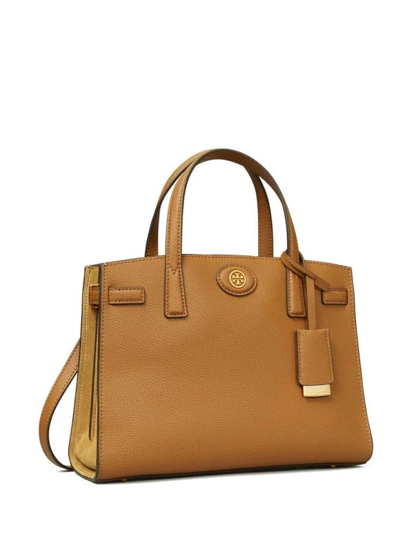 TORY BURCH: totes bags online - Robinson Pebbled Leather Small Satchel