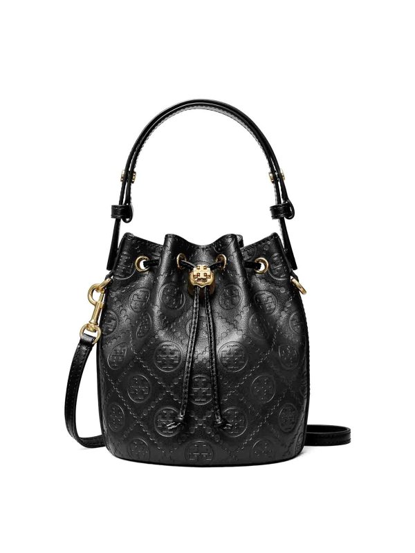 TORY BURCH: バケットバッグ - バケットバッグ - 黒