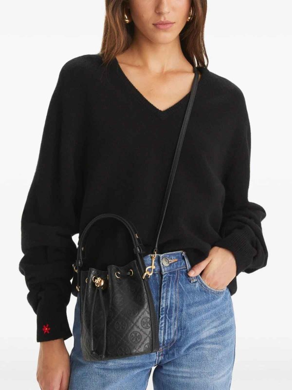 The Best Shops TORY BURCH: バケットバッグ - バケットバッグ - 黒