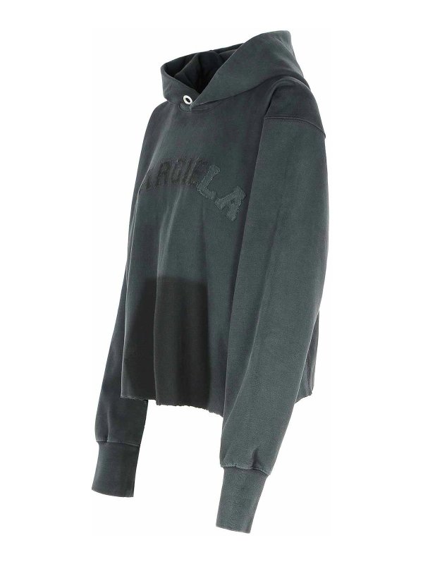 The Best Shops Maison Margiela: Sweatshirts & Sweaters - Black Cotton Sweatshirt