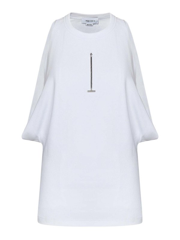 ALEXANDER MCQUEEN: トップス＆タンクトップ - トップ/タンクトップ - 白