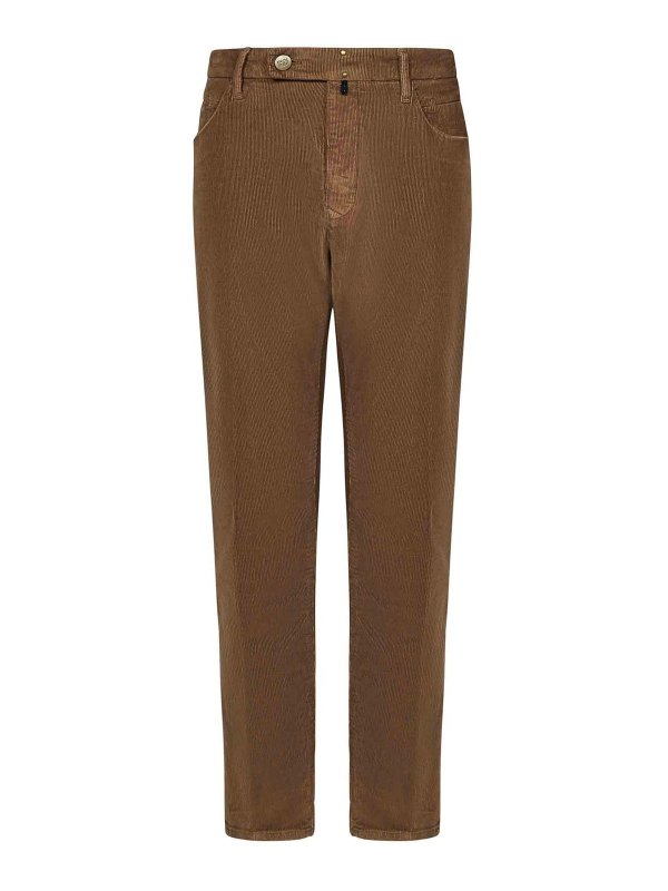 INCOTEX: Pantalons casual - Pantalons Décontractés - Marron