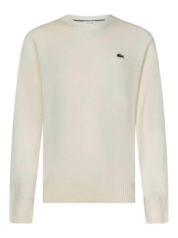 LACOSTE: クルーネック - クルーネック - 白